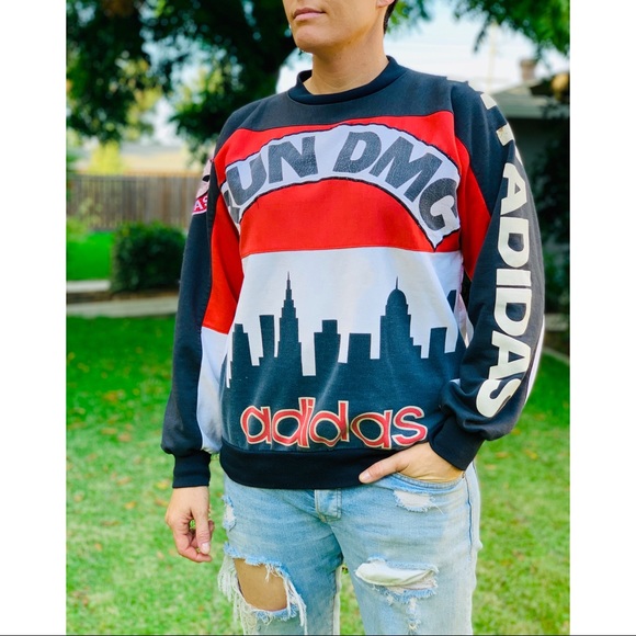 adidas Other - Vtg 1986 RUN DMC x adidas NY Skyline Sweatshirt